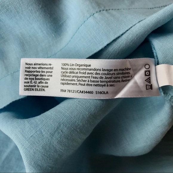 Eileen Fisher | Organic Linen Box Top - Picture 5 of 7